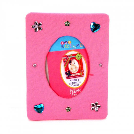 Hot pink and turquoise picture frame