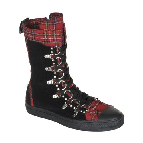 Deviant - Men's Ankle High Sneaker Boot with D- Ring Lace Up