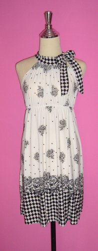 Rose-Printed Dress