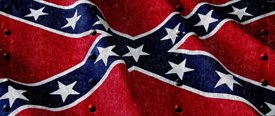 Rebel Flag w/ Rivets - Truck Window Perf