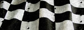 Racing Flag w/ Rivets - SUV Window Perf