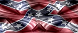 Rebel Flag w/ Chrome - Car Window Perf