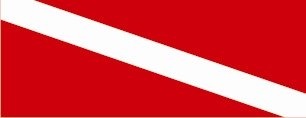 Diving Flag - Truck Window Perf