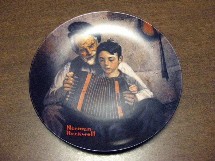Norman Rockwell Collector Plate The Music Maker