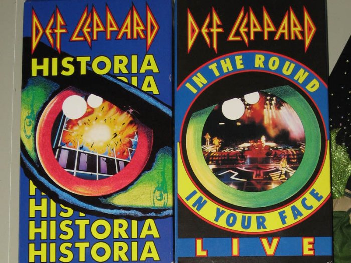 4 Def Leppard VHS tapes 80s