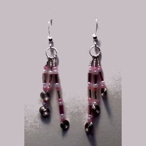 pink dangle with lollipops