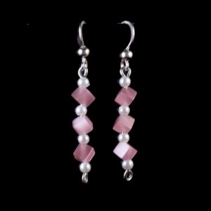 pink cubes and pearls