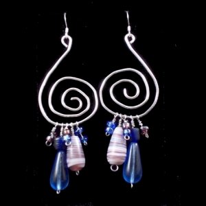 large spiral with multi-stones