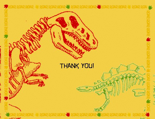 Dino-mite Thank You