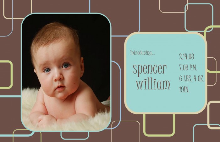 Customizable Announcements: Brown Squares