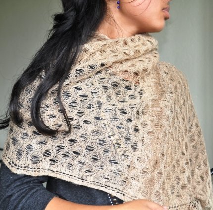 Hand woven Crutchet Scarves Shawl made of Nettle( Allo) from Nepal