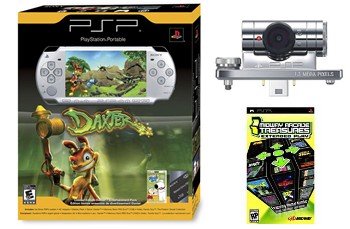 PSP-2001 Slim "Mega Bundle" - Silver Bundle w/ Daxter, 1GB Mem, PSP CAMERA, 21 games