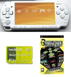 Sony PSP "Slim Giga Bundle" - 21 Games and 1GB Memory Card (White)