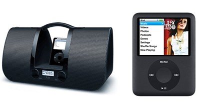 Ipod Music Bundle - Apple 8GB iPod Nano (Black) + JWIN I552-ILUV IPOD DOCK BLACK