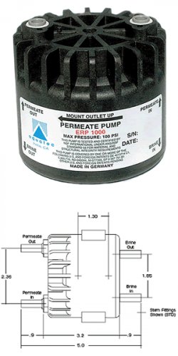 Booster Pump Aquatec ERP1000 Permeate Pump No Electric