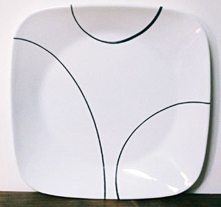 Corelle SIMPLE LINES Square Luncheon Plate