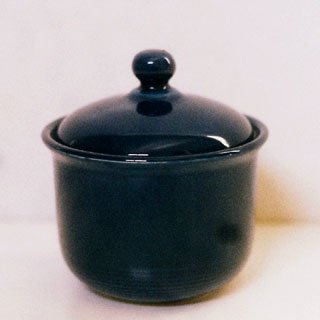 Nancy Calhoun SOLID COLOR SAPPHIRE Sugar Bowl & Lid