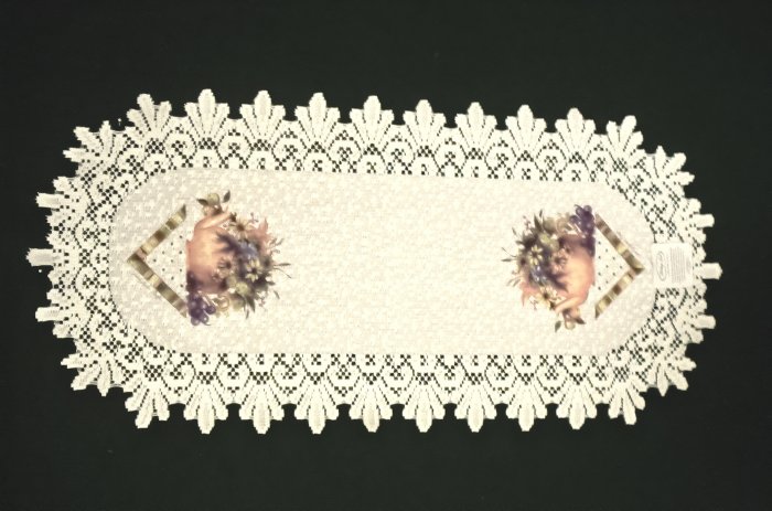 Table Runners Abundant Blessings Table Linens Ecru 14x30 Heritage Lace