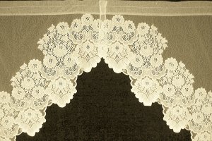 Curtains Cleremont Swag Pr Ivory 60 x38 Drop Heritage Lace