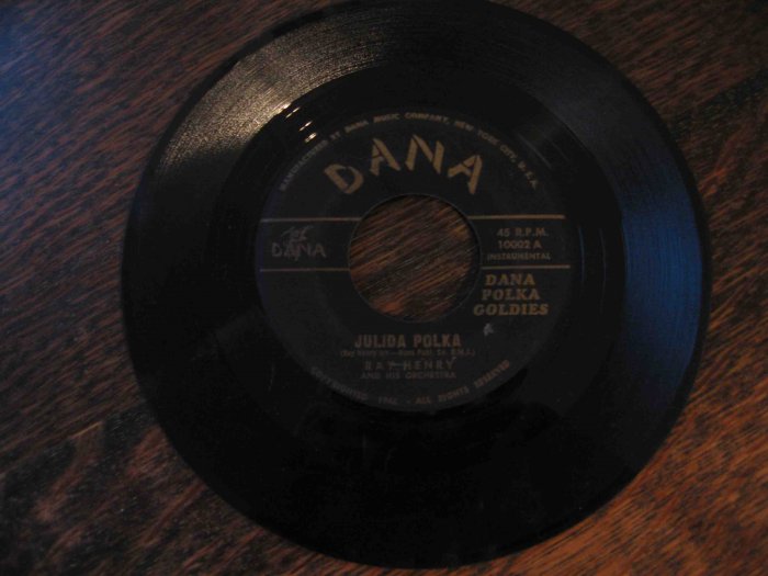 45rpm single, Ray Henry, "Dana Polka Goodies" (polka)