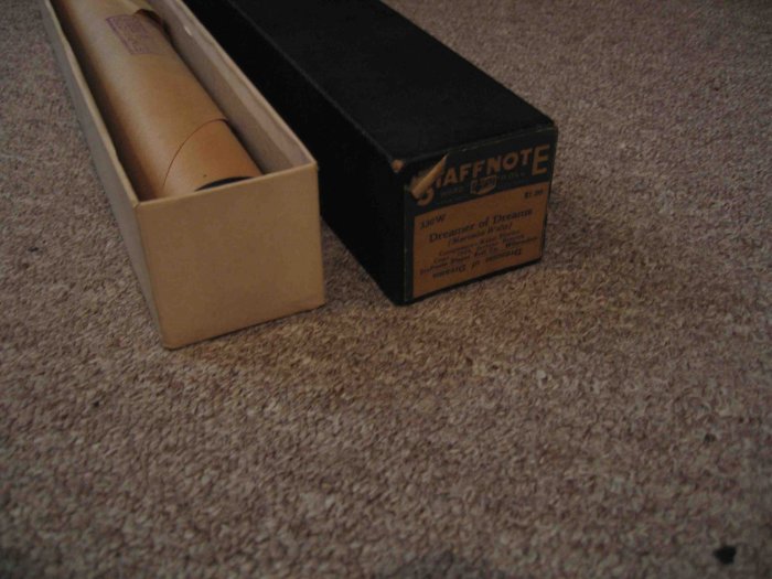 Kahn & Fiorito, "Dreamer of Dreams" Staffnote piano roll