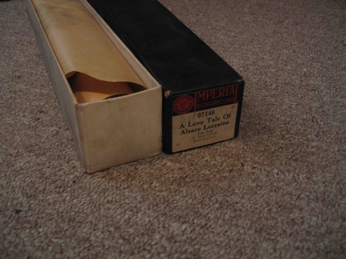 "A Love Tale of Alsace Lorraine" (piano roll)