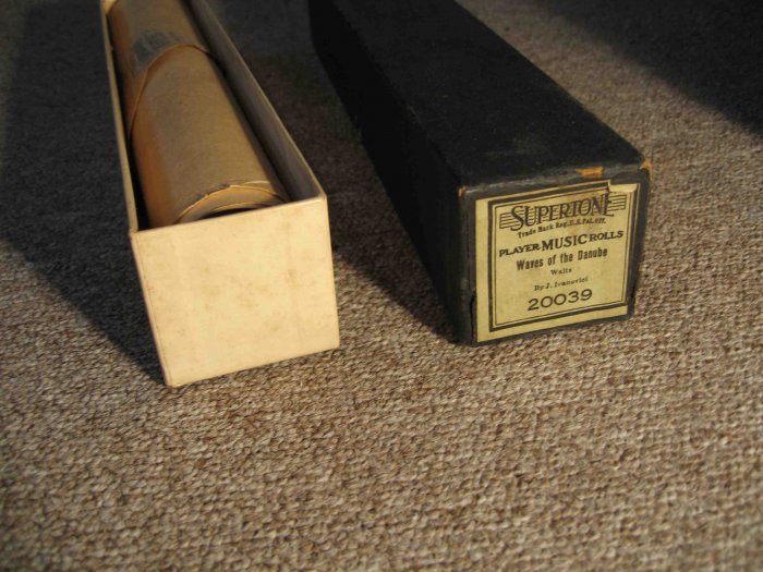 "Waves of the Danube" waltz on Supertone piano roll