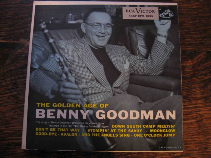 "The Golden Age of Benny Goodman" double 45 with picture sleeve