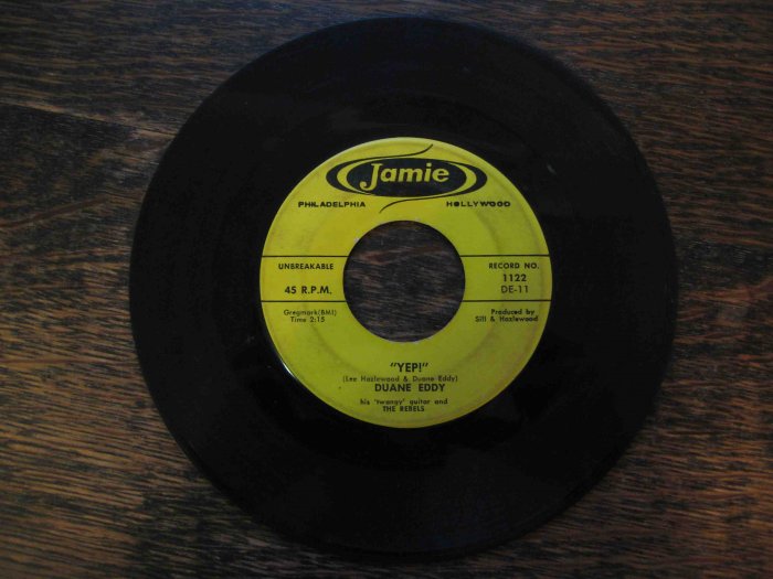 Duane Eddy, "Yep!" b/w "Three-30-Blues"