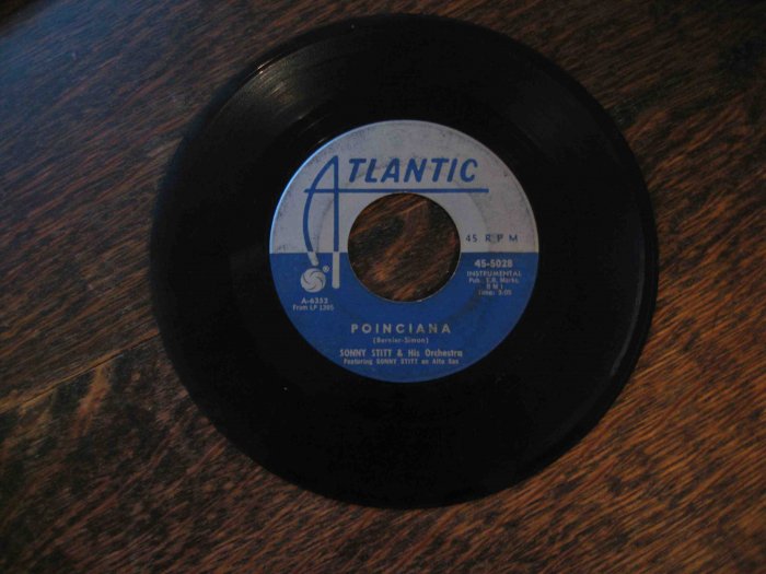 Sonny Stitt 45rpm single, "Poinciana" b/w "Souls Valley"