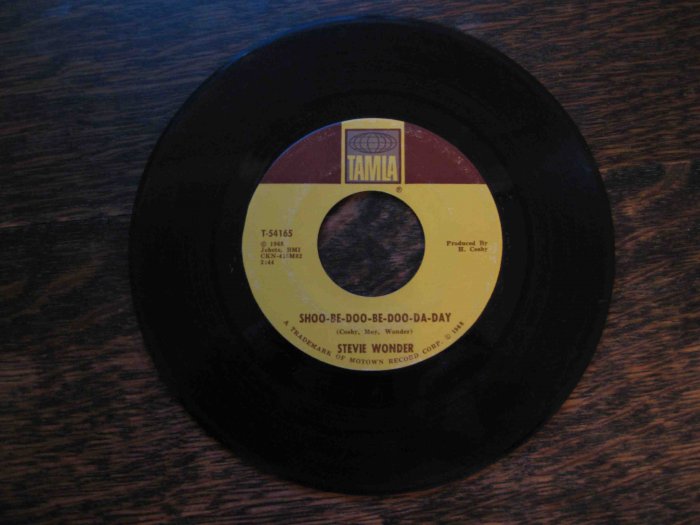 Stevie Wonder 45rpm, "Shoo-Be-Doo-Be-Do-Da-Day" b/w "Why Don't You Lead Me to Love" (1968, Motown)