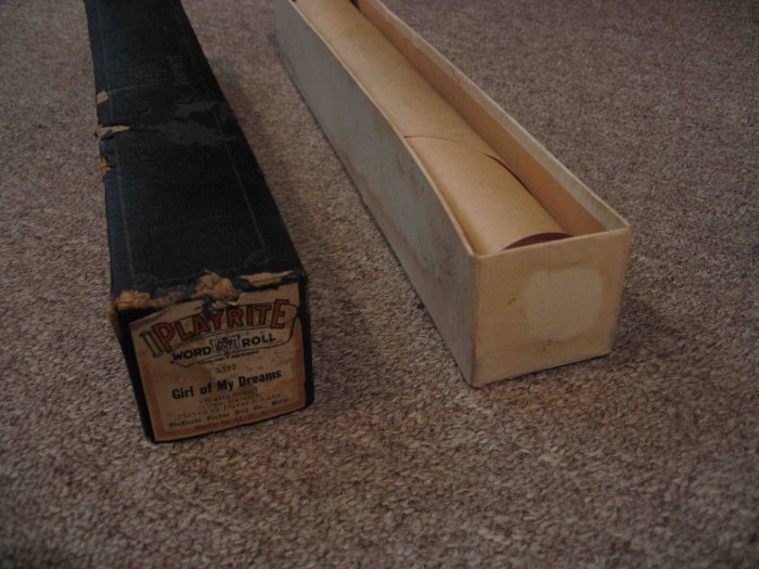 Duval & Lane piano roll, "Girl of My Dreams"