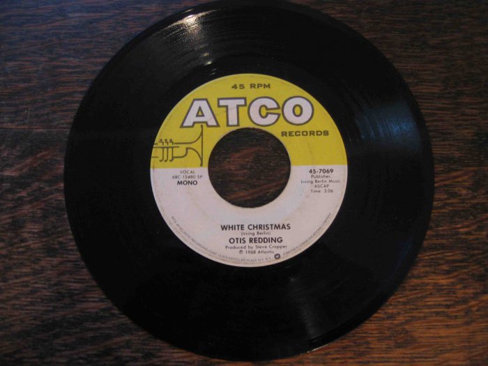 Otis Redding 45rpm single, "White Christmas" b/w "Merry Christmas, Baby" (Atco)
