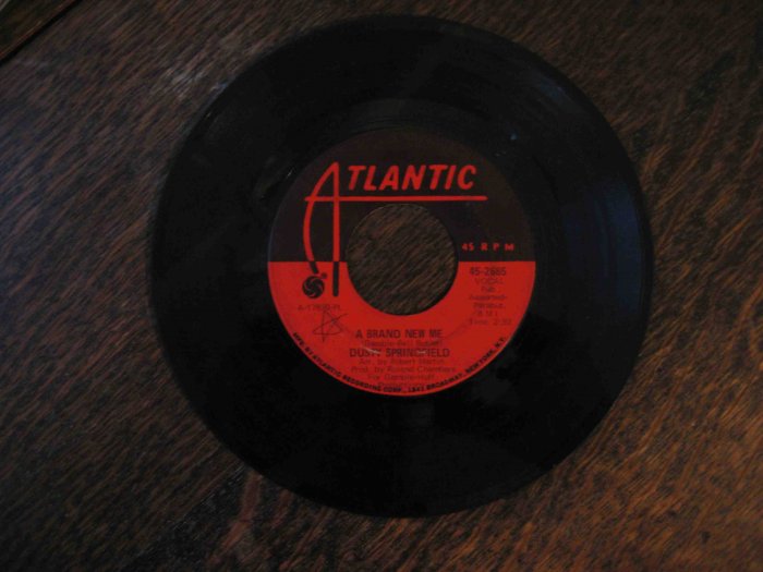 Dusty Springfield 45rpm single, "Brand New Me" b/w "Bad Case of the Blues" (1970, Atlantic)