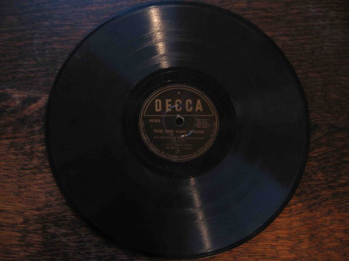 Guy Lombardo 78rpm single, "The 3rd Man Theme" b/w "Cafe Mozart Waltz"