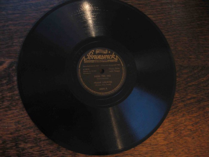 Frank Melrose 78 rpm record, "Pass the Jug" b/w "Jelly Roll Stomp" (1929)