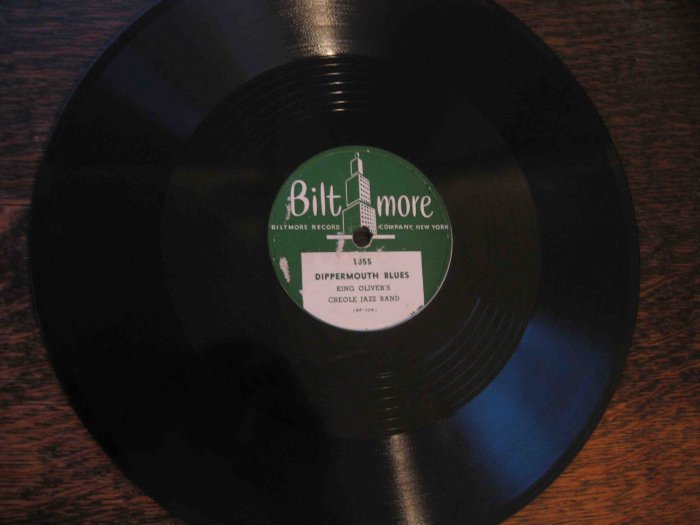 King Oliver 78 rpm record, "Dippermouth Blues" b/w "Where Did You Stay Last Night"