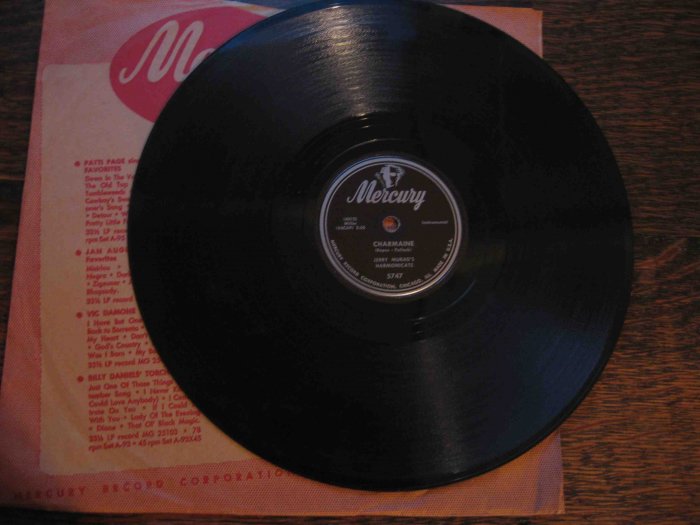 Jerry Murad's Harmonicats 78 rpm record, "Charmaine" b/w "Domino"