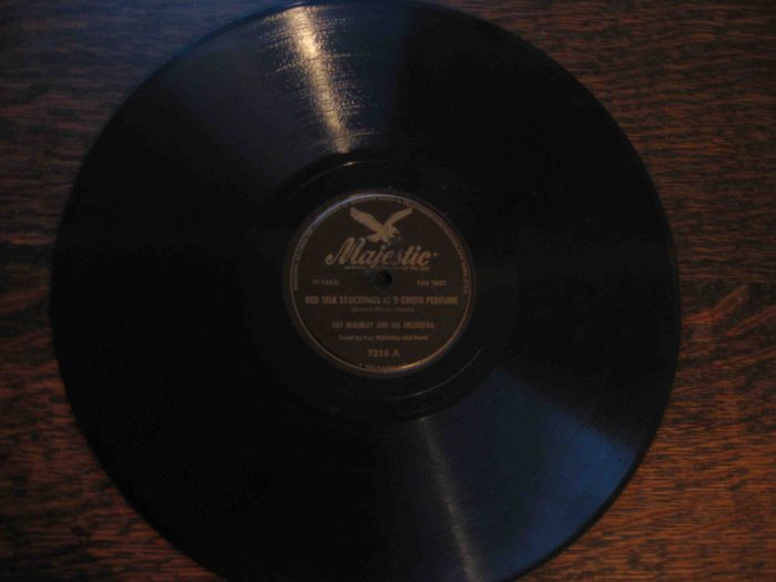 Ray McKinley 78 rpm record, "Red Silk Stockings and Green Perfume" b/w "Jiminy Crickets"