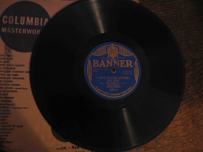 George Beaver "I Can't Give You Anything but Love" b/w Howard Wilson "Everyone Knows" 78 rpm