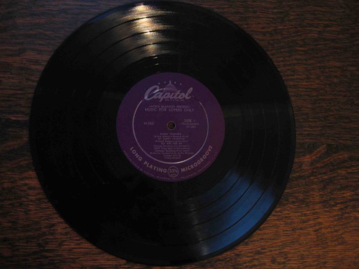 "Jackie Gleason Presents Music for Lovers Only" with Bobby Hackett, 10" 33 rpm