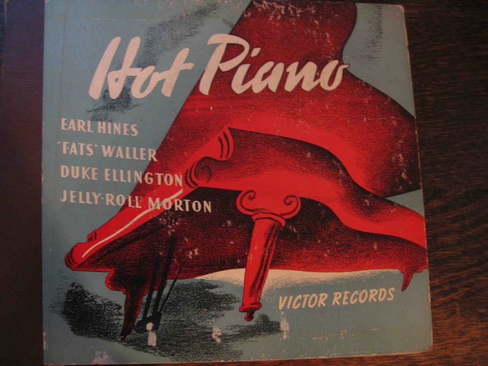 "Hot Piano" 78 rpm album with Earl Hines, Fats Waller, Duke Ellington, Jelly Roll Morton