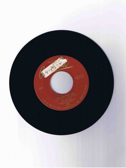 Mulcays 45 rpm single, "Bop, Bop, Bop, Bop" b/w "Honey" (Cardinal)