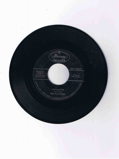 Platters 45 rpm single, "Enchanted" b/w "The Sound and the Fury"