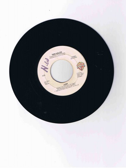 Van Halen 45 rpm single, "Jump" b/w "House of Pain" (1983)