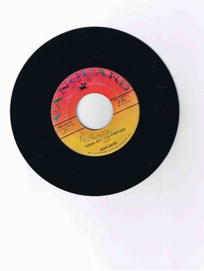 Joan Baez 45 single, "There but for Fortune" / "Daddy You Been on My Mind" (Vanguard)