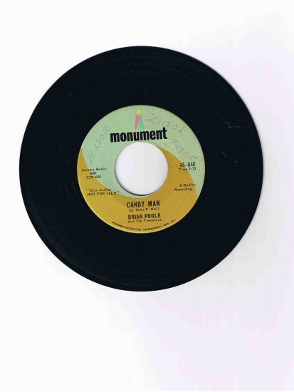 Brian Poole & the Tremeloes 45rpm single, "Candy Man" / "I Can Dance"