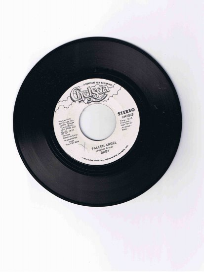 "Baby" (Stephen Crane?) 45rpm single, "Fallen Angel" / "Baton Rouge" (1970s) Near Mint