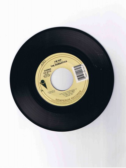 Romantics 45rpm single, "I'm Hip" / "Talking in Your Sleep" (1983)