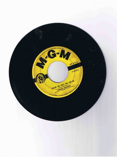 Johnny Desmond, 45rpm single, "You're the Only One for Me" / "C'est la Vie"